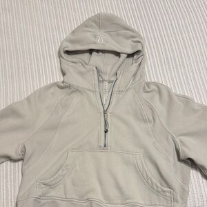 lululemon athletica Light Gray Half-Zip Hoodie